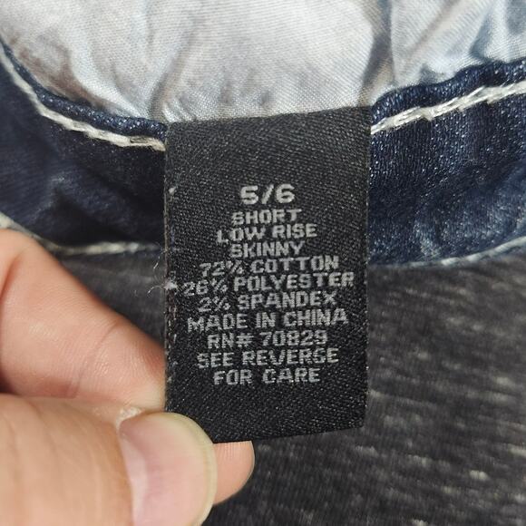 Premier 5/6S (30x27.5) Skinny Boho Luxe Denim Western Bling Cowgirl Mid-Rise - Picture 8 of 9